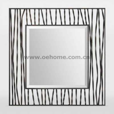 85011 Metal Wall mirrors with gold leaf finish